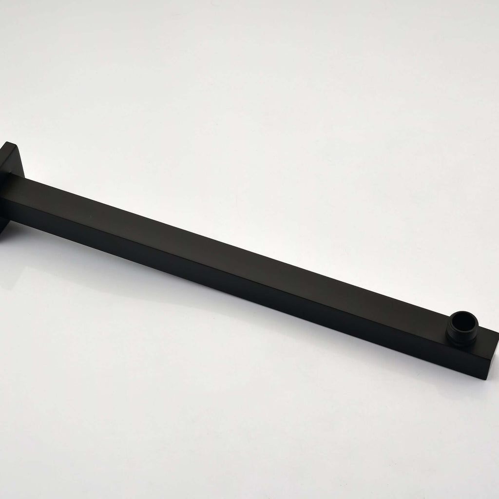 Nestivora Matte Black Shower System - Sleek & Stylish Design, featuring a luxurious black shower arm.