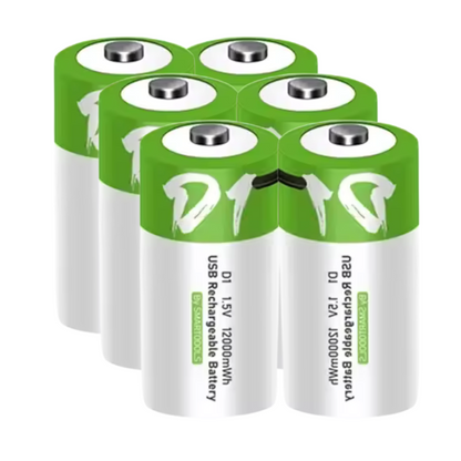 Rechargeable D battery