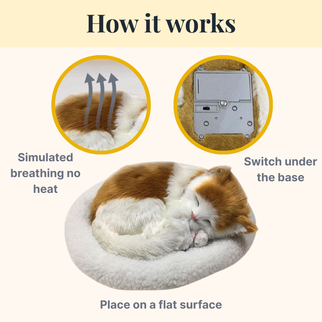Breathing Cat Decorative Desk Companion