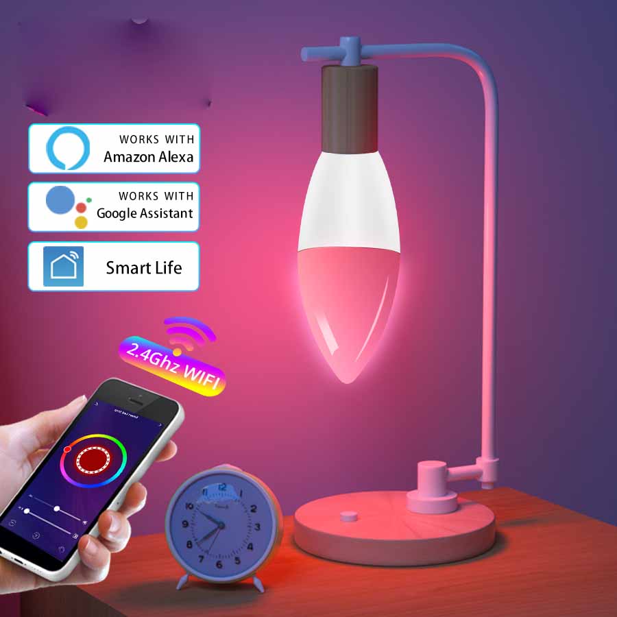 Nestivora™ Smart WiFi RGB LED Bulb (E14)